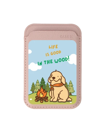 baby pink wallet magsafe huto camping