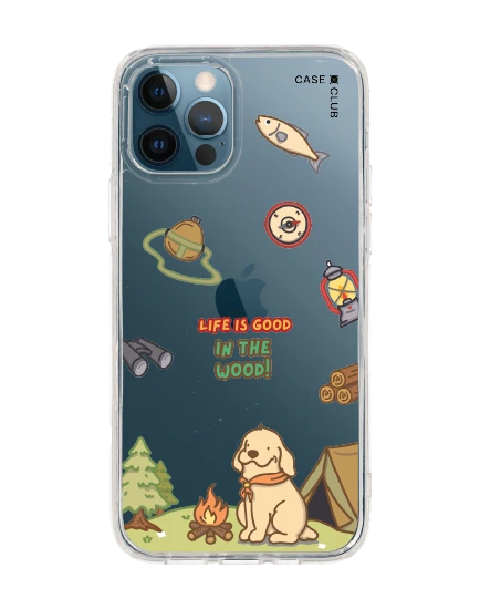 เคสใส iphone 12/12 pro huto camping