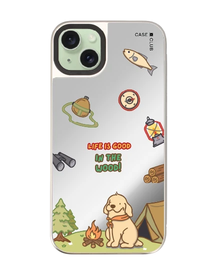 เคสกระจก iphone 15 plus magsafe huto camping