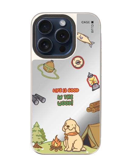 เคสกระจก iphone 15 pro magsafe huto camping