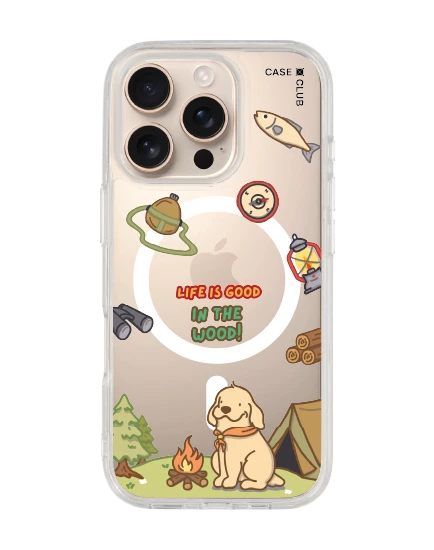 เคสใส iphone 16 pro magsafe huto camping