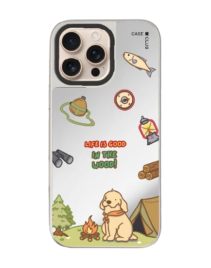 iphone 16 pro max mirror case magsafe huto camping