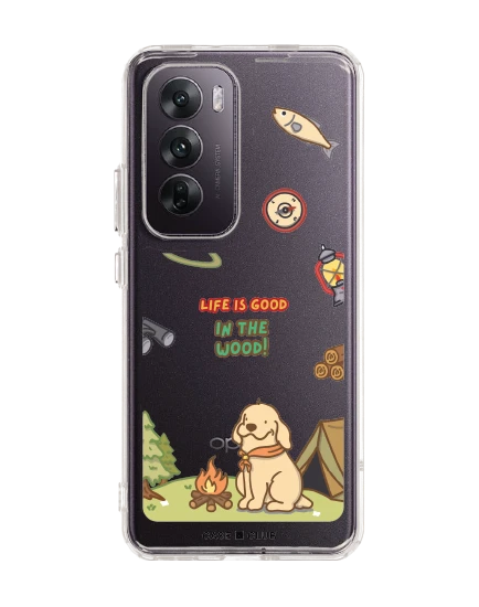 oppo reno 12 clear case huto camping