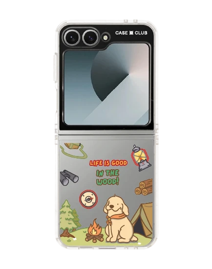 samsung galaxy z flip 6 clear case huto camping