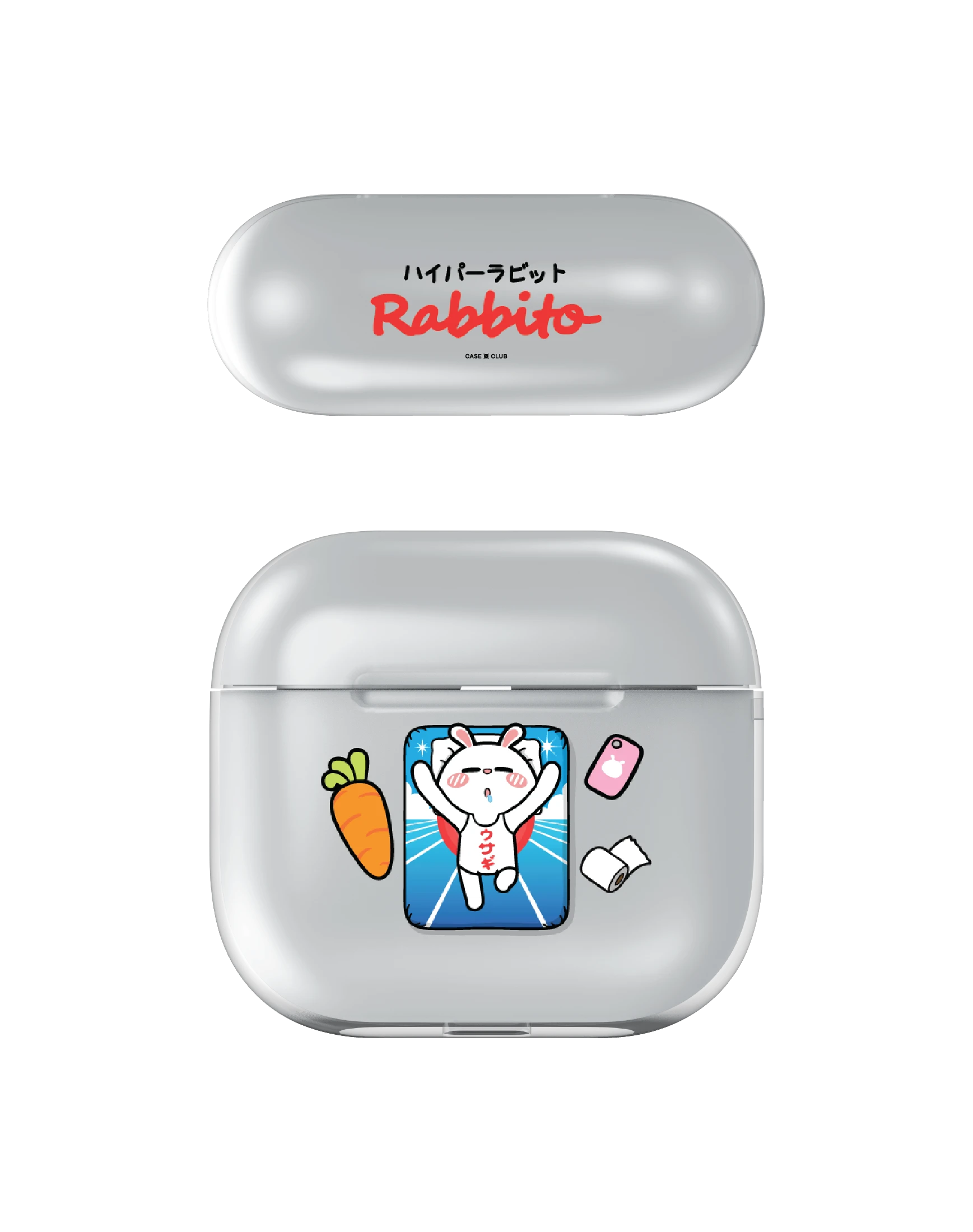 airpods 4 clear case hyper rabbit rabbito