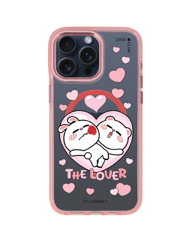 iphone 15 pro max clear pink magsafe hyper rabbit the lover