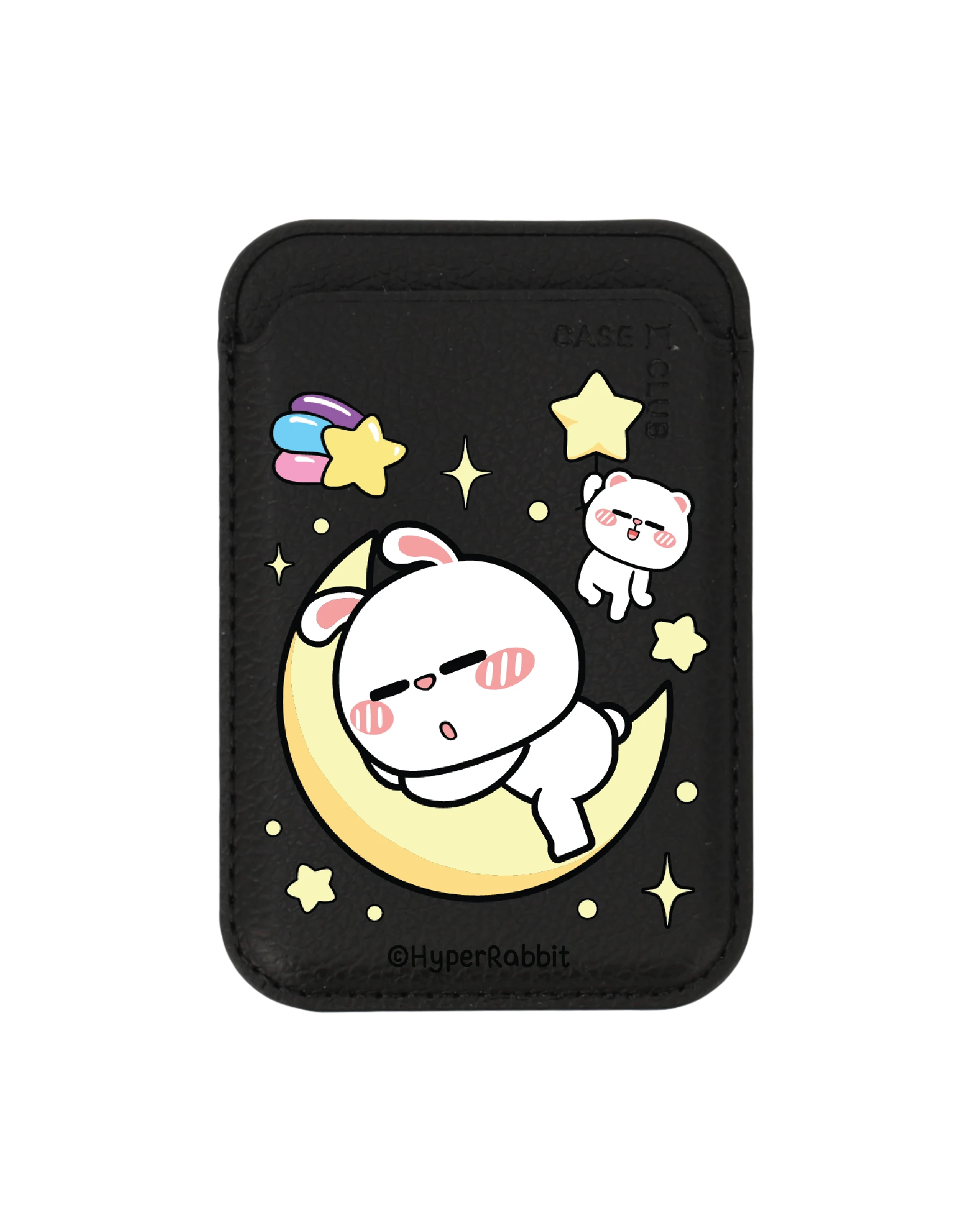black wallet magsafe hyper rabbit the moon