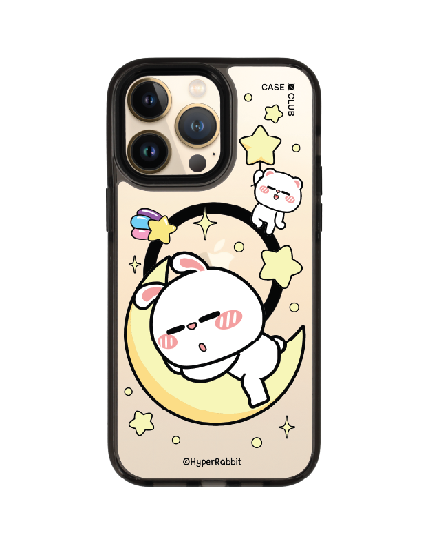 iPhone 14 Pro Max Clear Black MagSafe Hyper Rabbit The Moon
