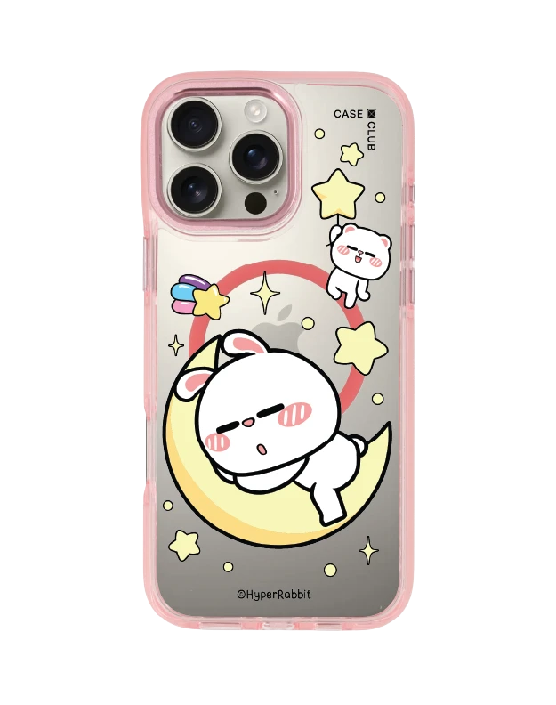 iphone 16 pro max clear pink magsafe hyper rabbit the moon