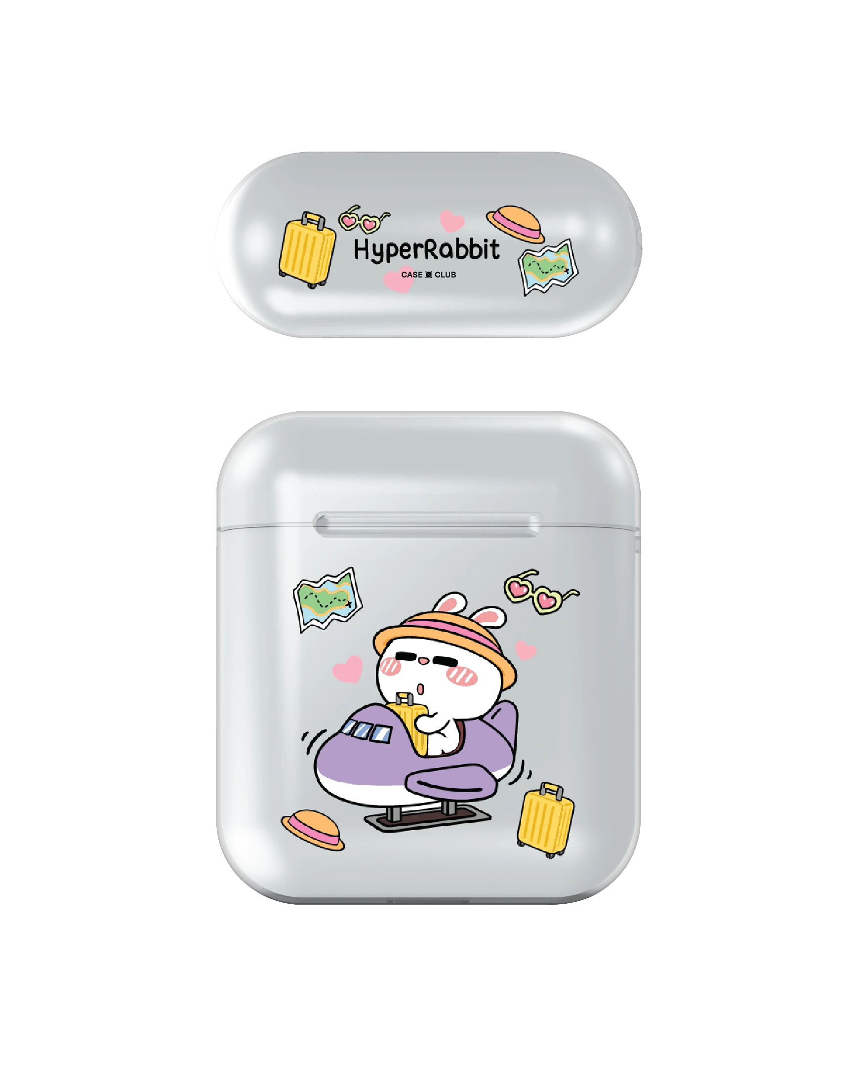 เคสใส airpods รุ่น 1/2 ไฮเปอร์แรบบิท กระต่ายนักเที่ยว