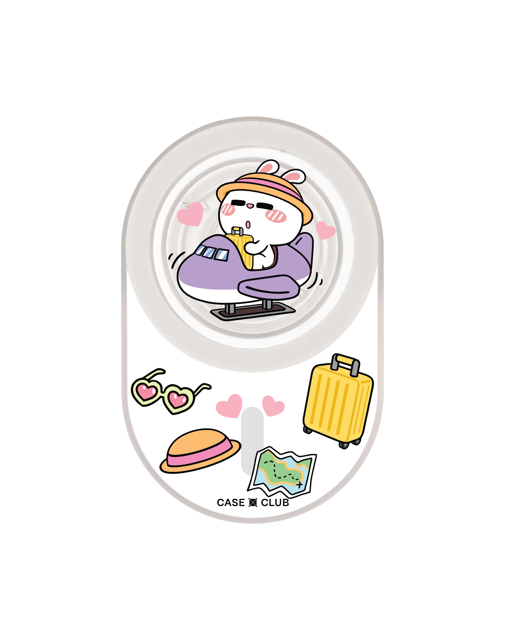 clear popgrip hyper rabbit travel