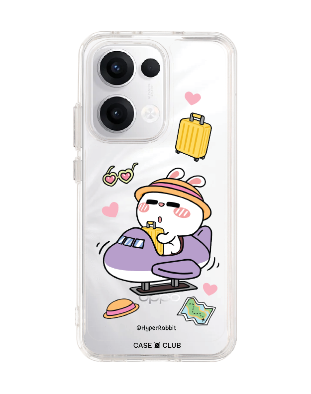 เคสใส oppo reno 13 hyper rabbit ท่องเที่ยว
