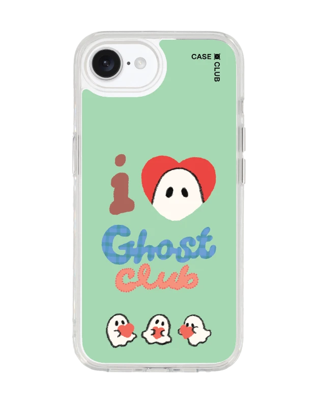 เคสใส iphone 16e magsafe ghost club ชมรมคนรักผีน้อยสีเขียว