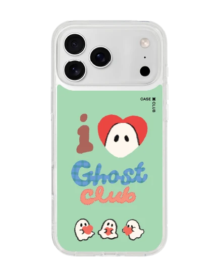 iphone 17 pro max clear i love ghost club green