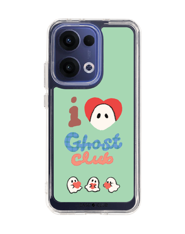 เคสใส oppo reno 13 ghost club ฉันรักสีเขียว
