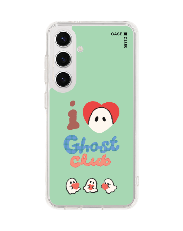 Samsung Galaxy S24 Clear MagSafe I Love Ghost Club Green