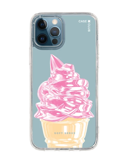 iphone 12/12 pro clear case ice cream cone