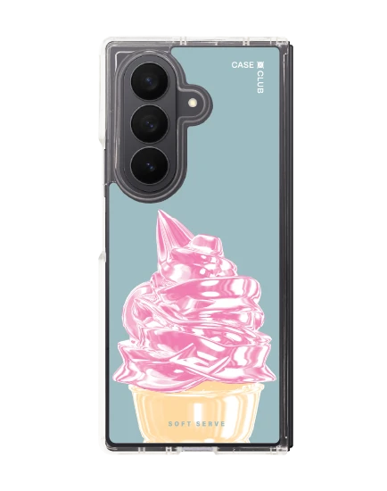 เคสใส samsung galaxy z fold 7 magsafe ไอศกรีมซอฟต์เสิร์ฟชมพู