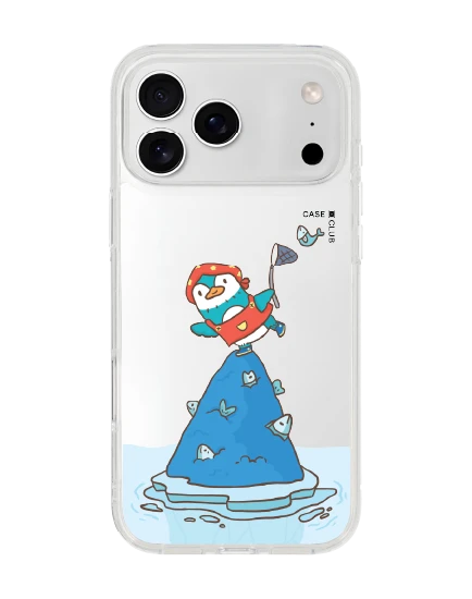 iphone 17 pro max clear iceberg penguin