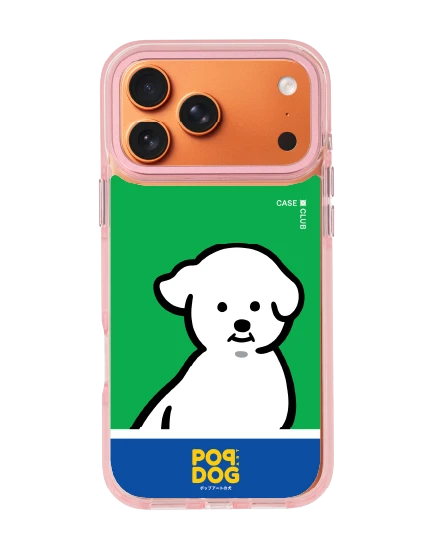 iphone 17 pro max clear pink magsafe join the club bichon frise