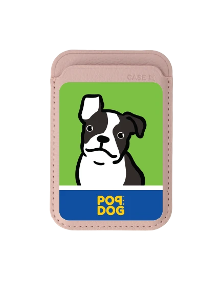 กระเป๋าใส่บัตร magsafe ชมพูอ่อน join the club บอสตัน เทอร์เรียร์