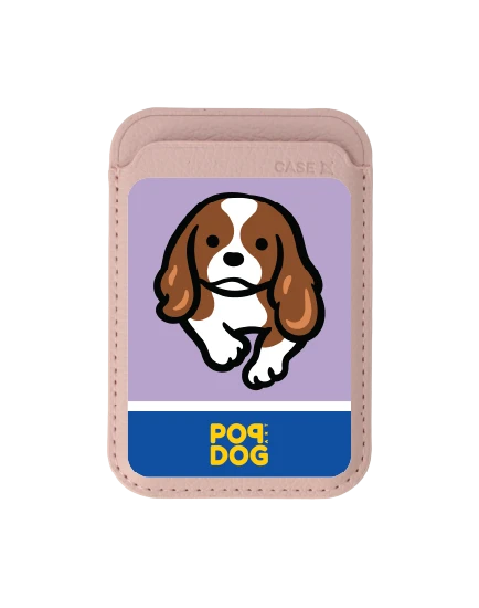 กระเป๋าใส่บัตร magsafe ชมพูอ่อน join the club คาวาเลียร์ คิง ชาลส์ สแปเนียล