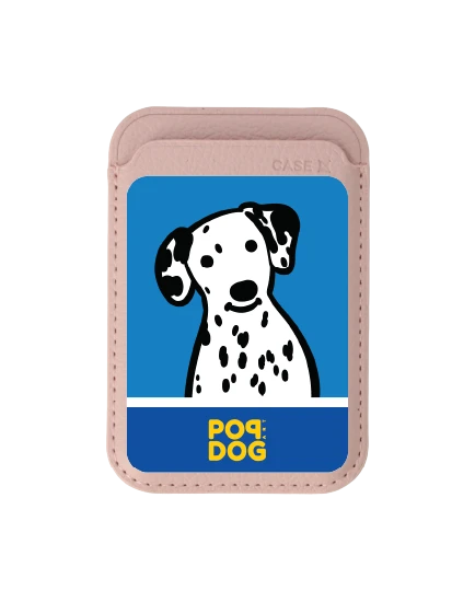 กระเป๋าใส่บัตร magsafe ชมพูอ่อน join the club ดัลเมเชียน