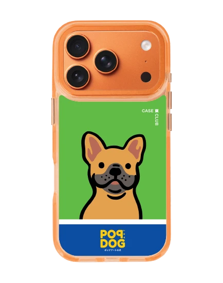 เคสใสสีส้ม iphone 17 pro magsafe join the club เฟรนช์ บูลด็อก