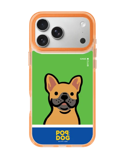 เคสใสสีส้ม iphone 17 pro max magsafe join the club เฟรนช์ บูลด็อก