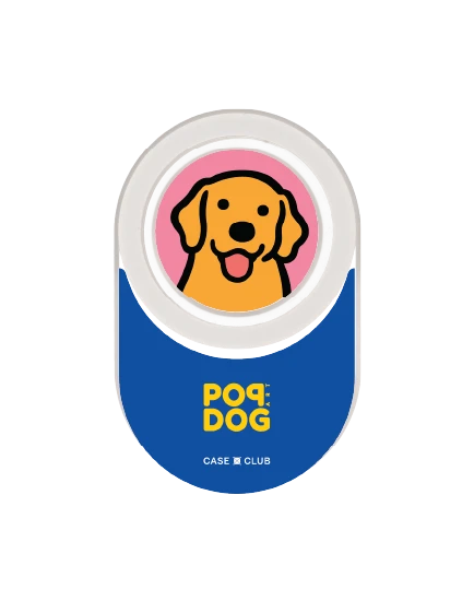 clear popgrip join the club golden retriever