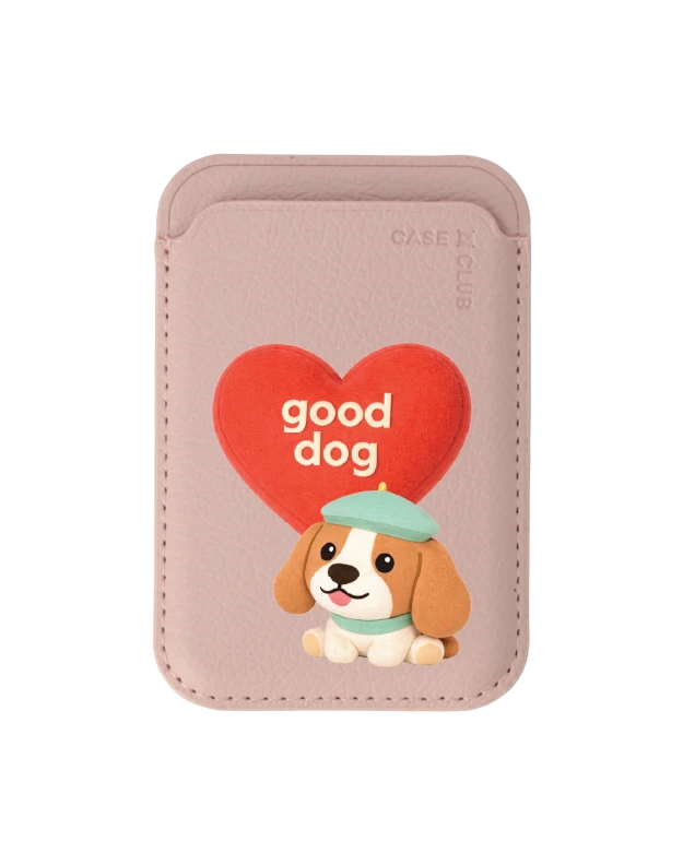 baby pink wallet magsafe join the club heartful beagle