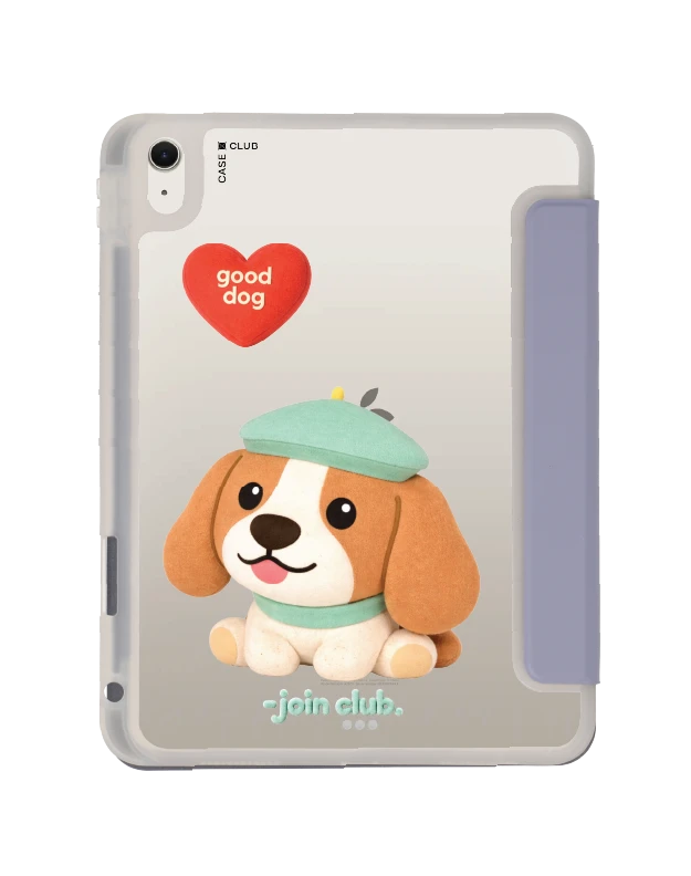 เคสใส ipad air4/5/6/7 11" 2025 (m2/m3) สีม่วง join the club heartful บีเกิ้ล