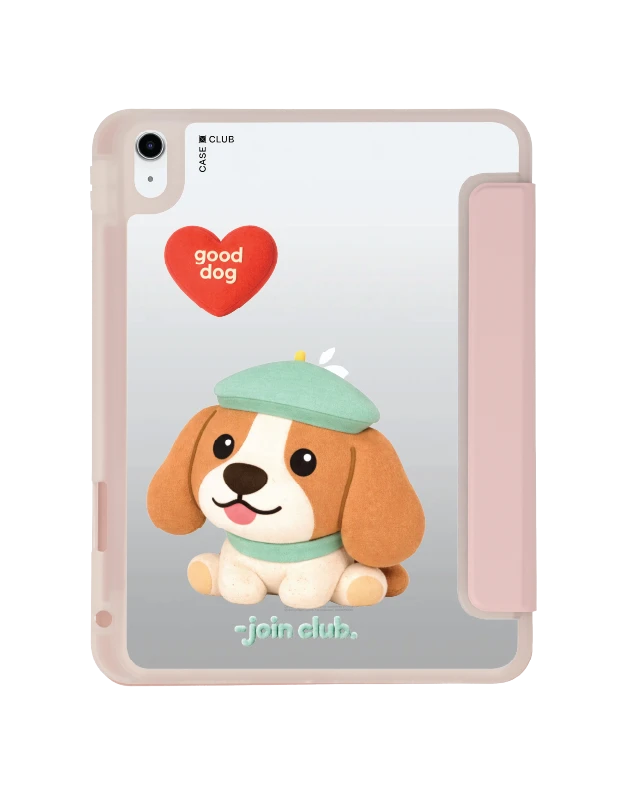 เคสใส ipad gen 10th/11th 2025 สีชมพู join the club heartful บีเกิ้ล