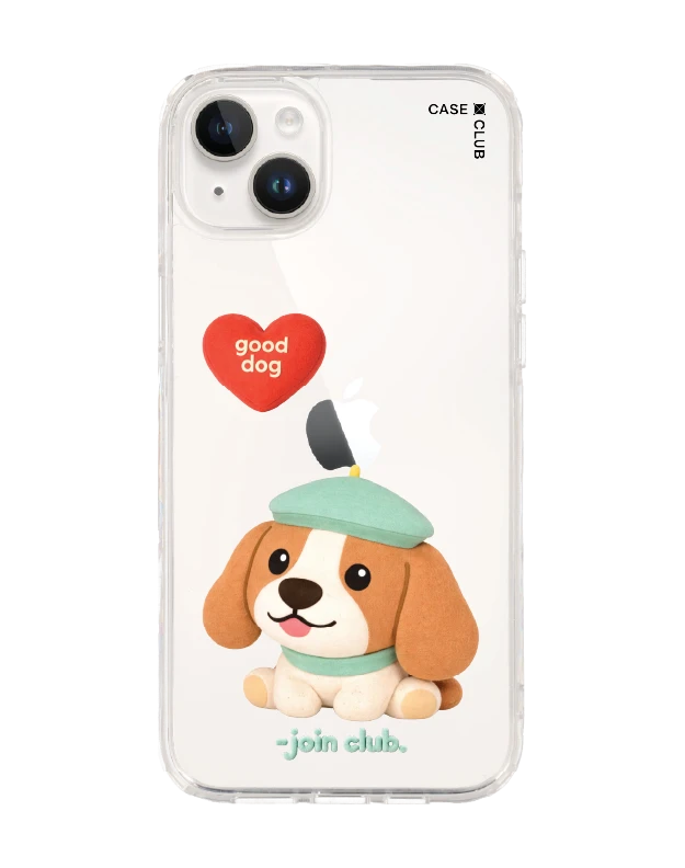iphone 14 plus clear case join the club heartful beagle