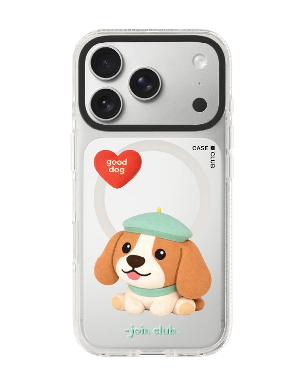 iphone 17 pro clear case magsafe shield join the club heartful beagle