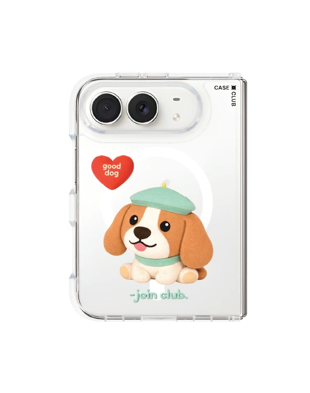 iphone duo clear magsafe join the club heartful beagle