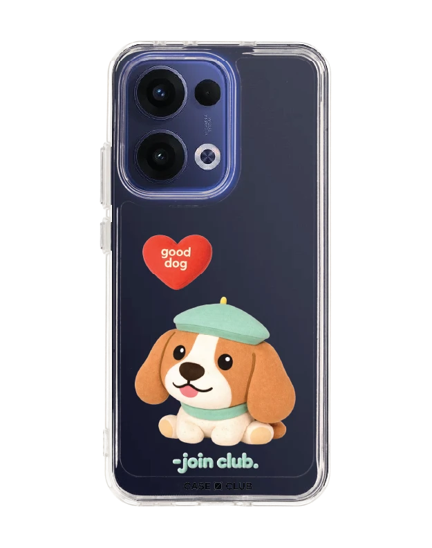 oppo reno 13 clear case join the club heartful beagle