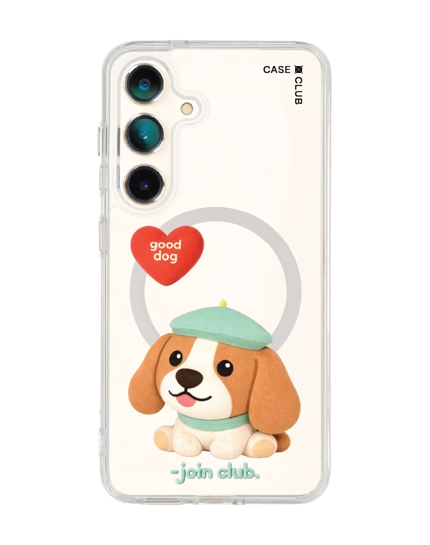 samsung galaxy s25 clear magsafe join the club heartful beagle