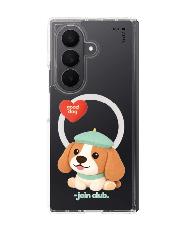 samsung galaxy z fold 7 clear magsafe join the club heartful beagle