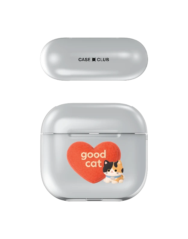 เคสใส airpods 4 join the club heartful แมวสามสี