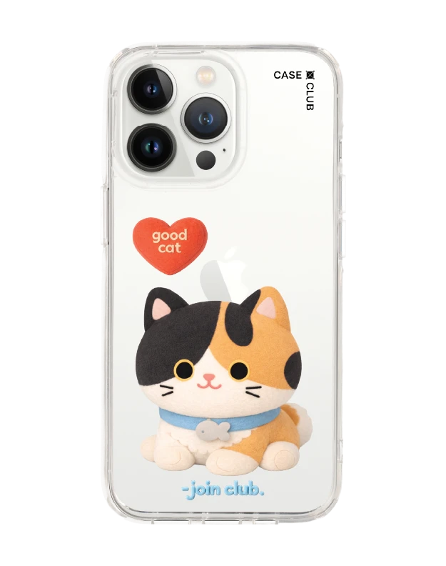 เคสใส iphone 13 pro join the club heartful แมวสามสี