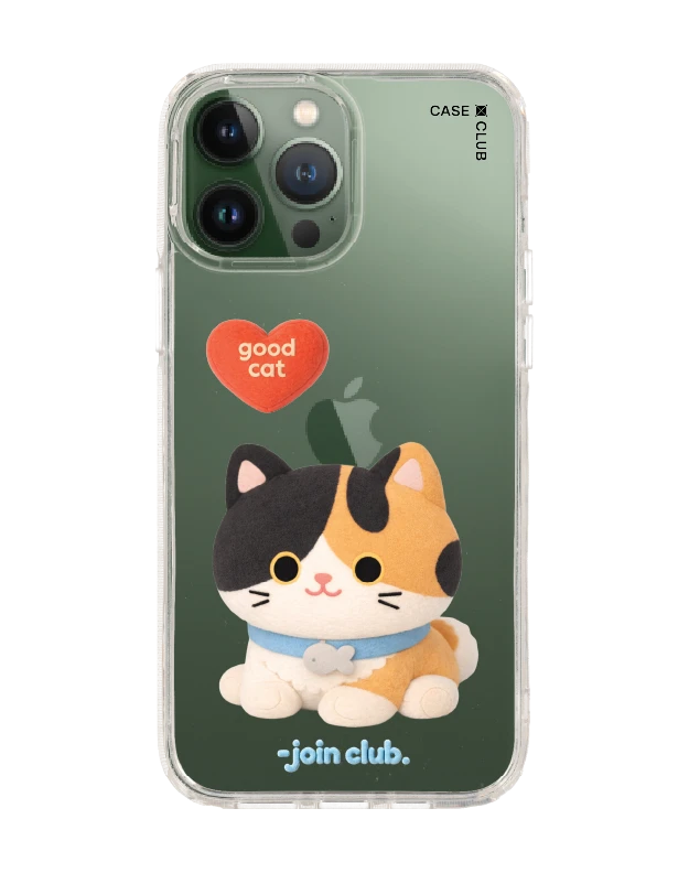 เคสใส iphone 13 pro max join the club heartful แมวสามสี