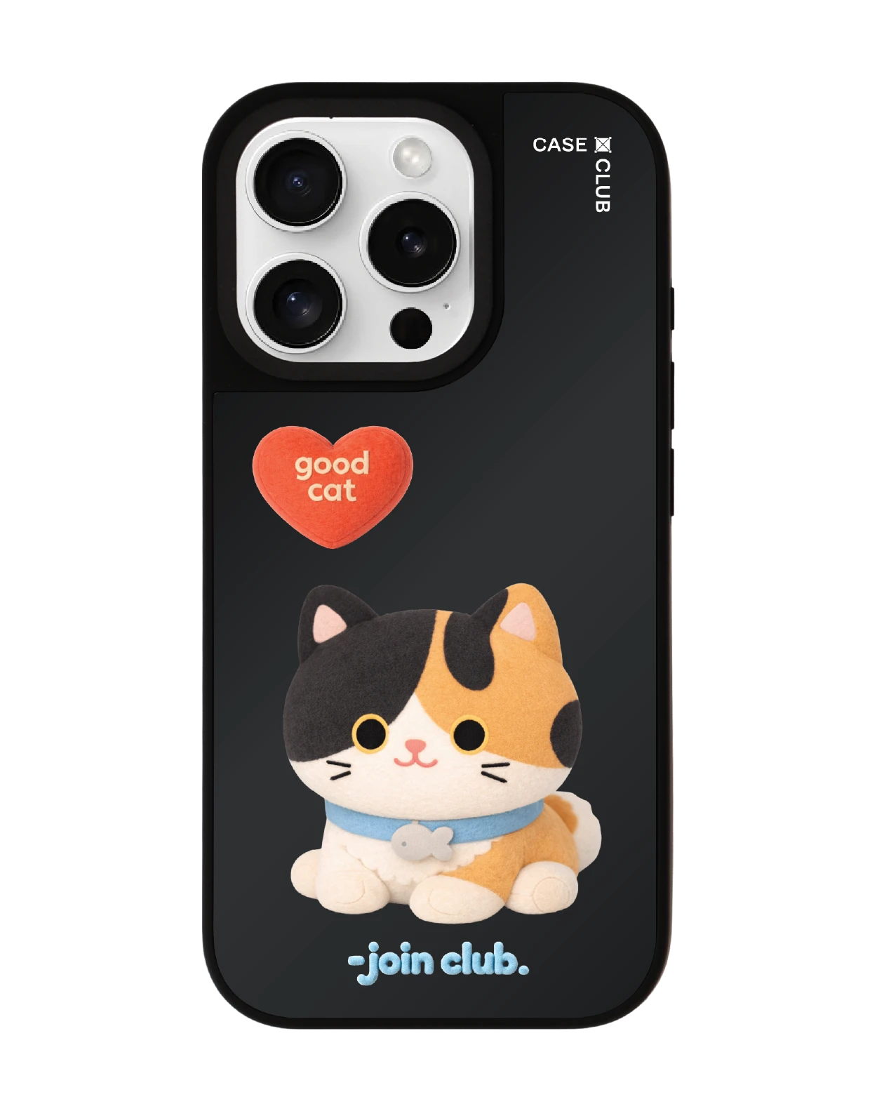เคสกระจก iphone 16 pro matte magsafe join the club heartful แมวสามสี