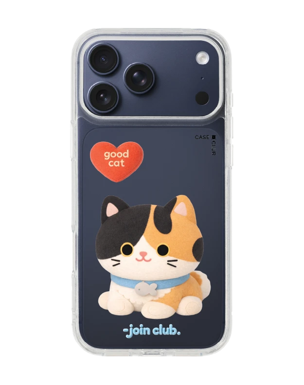 เคสใส iphone 17 pro max join the club heartful แมวสามสี