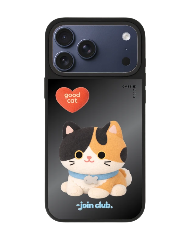 เคสกระจก iphone 17 pro max matte magsafe join the club heartful แมวสามสี
