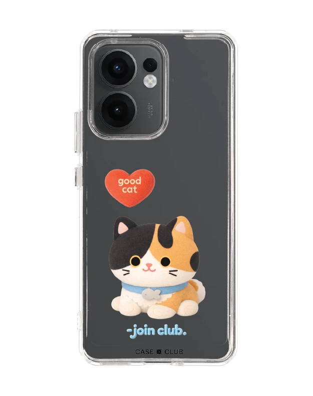 เคสใส oppo reno 13f jtc heartful แมวสามสี