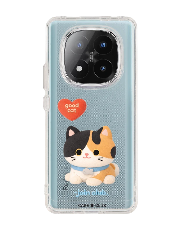 redmi note 14 pro plus clear case join the club heartful calico cat