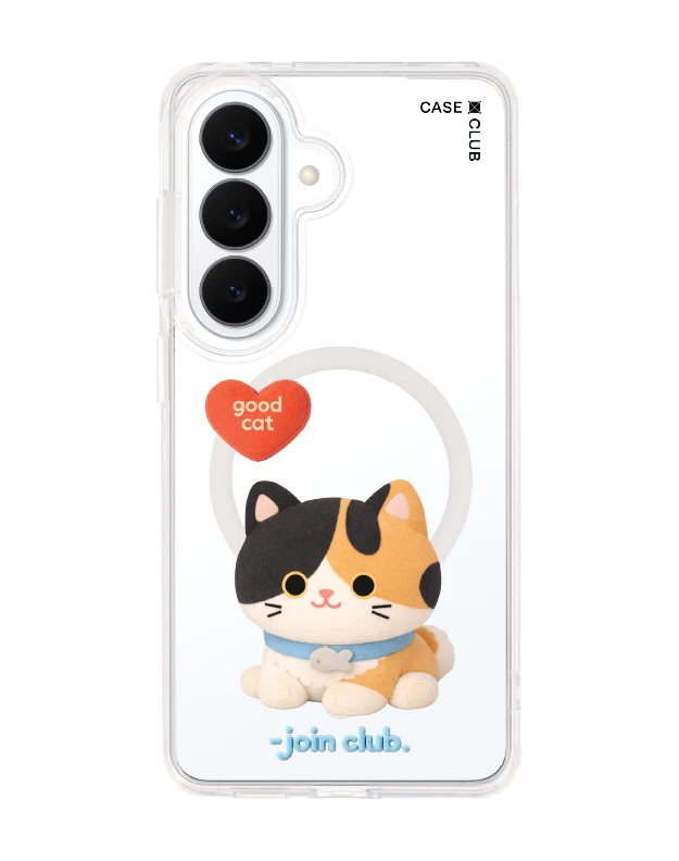 samsung galaxy s26 clear magsafe join the club heartful calico cat