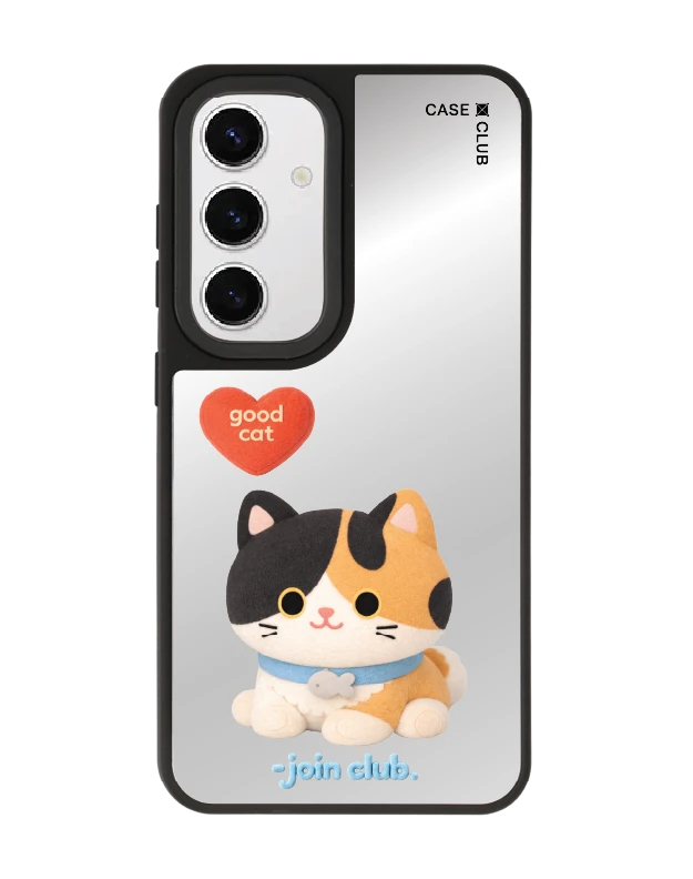 samsung s24 matte mirror magsafe join the club heartful calico cat