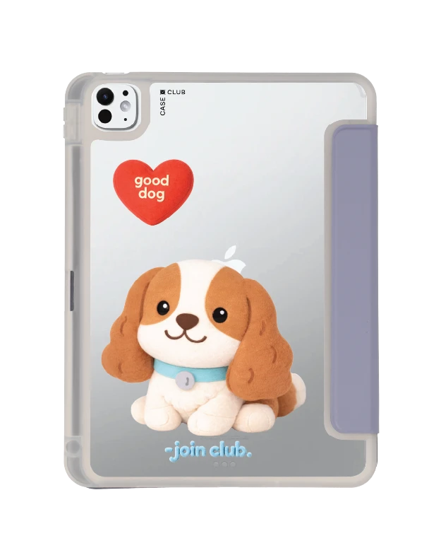 ipad pro 11" (2024) clear purple join the club heartful cavalier